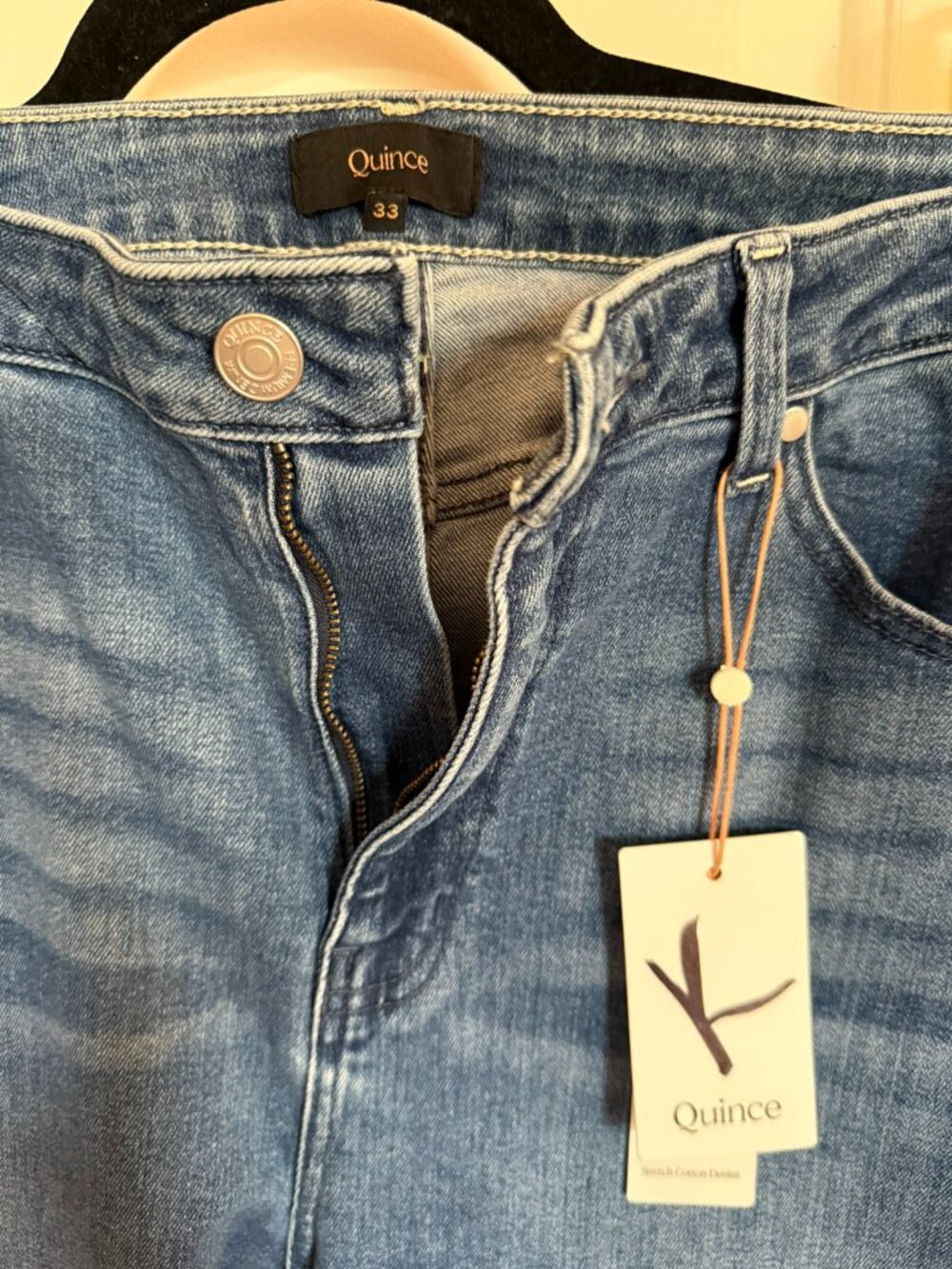 NWT Quince High-Rise Straight-Leg Jeans - Picture 2 of 8